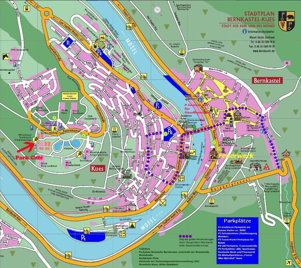 Ferienwohnungen Park Cafe Am Kurpark Бернкастель-Кюс Экстерьер фото